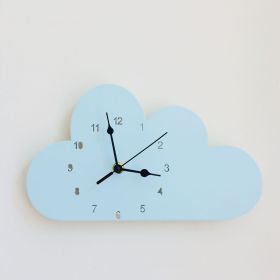 Creative Nursery Wall Clock (Option: Bule cloud)