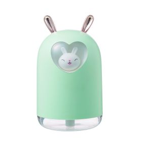 Fashion New Creative Small Fairy Rabbit Humidifier (Option: Green-USB)