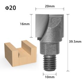 Screw thread screw bottom cleaner (Option: 10x20mm)