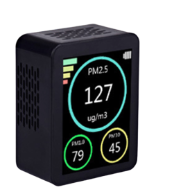 Air Quality Detector PM2.5 Haze Particulate Matter Detector (Color: Black)