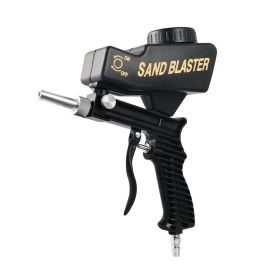 Portable Small Gravity Pneumatic Sandblasting Gun (Option: All Black)