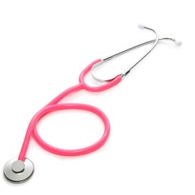 Portable single head stethoscope (Color: Pink)