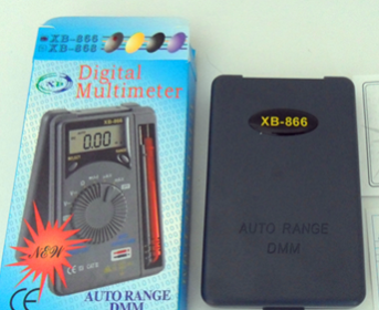 XB-866 Card Pocket Multimeter Compact  Digital Portable Multimeter XB-866 Automatic Range (Option: Vc921)