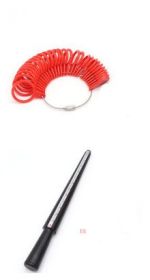 Plastic Ring meter for measure the Rings (Option: redset-us)