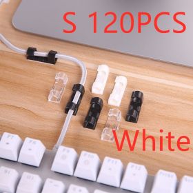 Creative Self Adhesive Thread Management Device (Option: Small white 3m-Q120 pcs)