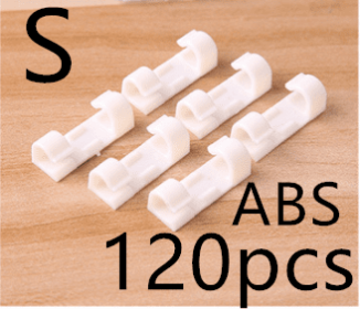 Creative Self Adhesive Thread Management Device (Option: Small white ABS-Q120 pcs)