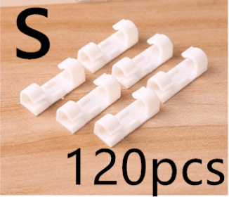 Creative Self Adhesive Thread Management Device (Option: Small white 3m-Q120 pc)
