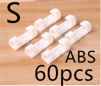 Creative Self Adhesive Thread Management Device (Option: Small white ABS-Q60 pcs)