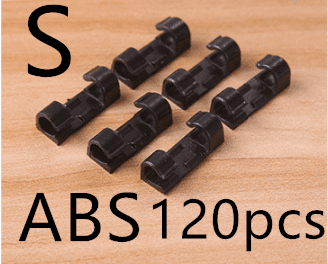 Creative Self Adhesive Thread Management Device (Option: mall black ABS-Q120 pcs)