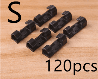 Creative Self Adhesive Thread Management Device (Option: Small black 3m-Q120 pcs)