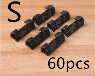 Creative Self Adhesive Thread Management Device (Option: Small black 3m-Q60 pcs)
