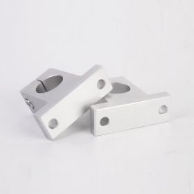 Linear Light Bearing Vertical Bracket Support Seat (Option: 8-Silver)