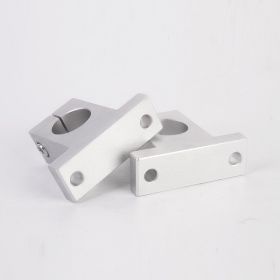 Linear Light Bearing Vertical Bracket Support Seat (Option: 12-Silver)