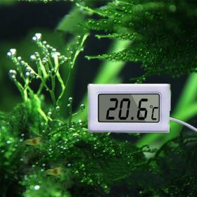 Aquarium thermometer electronic liquid crystal thermometer (Color: White)