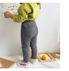 Fashionable thin cotton Leggings (Option: Grey-100cm)