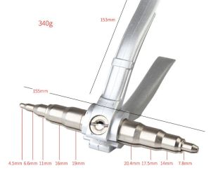 Air conditioner refrigeration manual tube expander (Color: Silver)