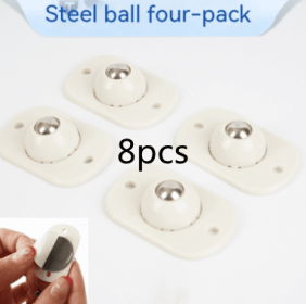 Adhesive Ball Pulley Universal Wheel (Option: Four Steel Balls8pcs)