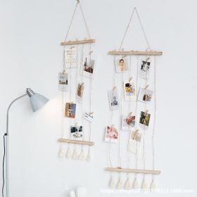 Net Red Photo Wall Pendant Creative Personality Twine Clip (Option: No light S)