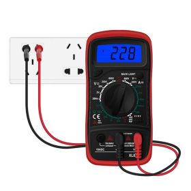 Digital multimeter (Color: Red)
