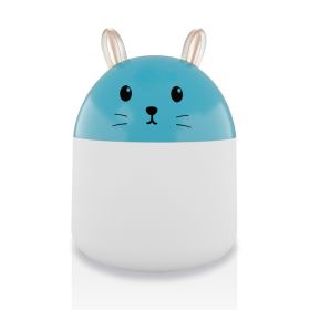 New Mini Usb Cute Rabbit Humidifier Home Mute (Option: Blue-USB)