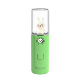 Cartoon Doll Moisturizer Facial Spray Children (Option: Green-USB)