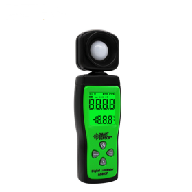 SMART SENSOR AS803 Mini Digital Lux Meter LCD Display Illuminometer UV Radiometers Photometer Luxmeter Light Meter 0-200000 Lux (Option: Green AS803F)