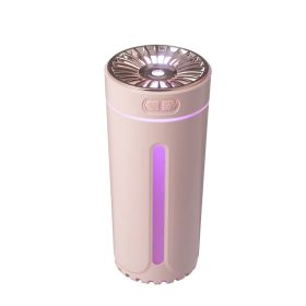 Phantom Cup Air Humidifier Silent Colorful Diffuser (Option: Pink-Patch cord-USB)