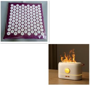 Simulation Flame Usb Humidifier Home Desktop Fragrance Diffuser (Option: SetB-USB)