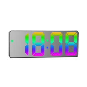 Big Screen And Font Electronic Bedside Clock (Option: Black Shell Mirror Type C)