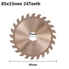 Coated Woodworking Circular Saw Blade Carbide Cutting Disc (Option: Alloy-85x10x24T)