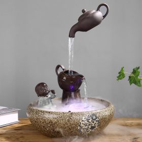 Creative Suspension Faucet Chinese Teapot Novice Humidifier (Option: Taste tea-220V US)
