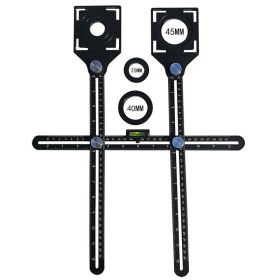 Ceramic tile opening locator (Color: Black)
