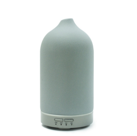 Air Humidifier Dropshipping Ceramic Aroma Diffuser 5 Colors 100ml Ultrasonic Essential Oil Diffuser (Option: AU-Gray)