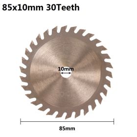 Coated Woodworking Circular Saw Blade Carbide Cutting Disc (Option: Alloy-85x10x30T)