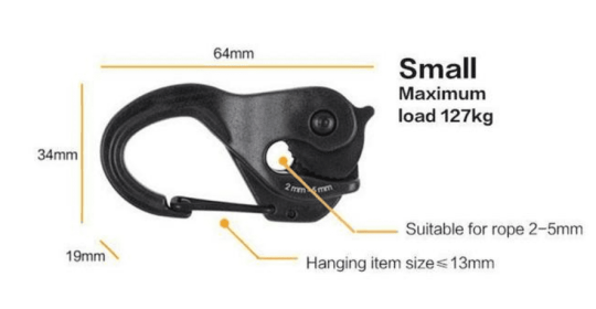 DISCOUNT-Rope Tightener (Option: Small-Q2PCS-Al material)