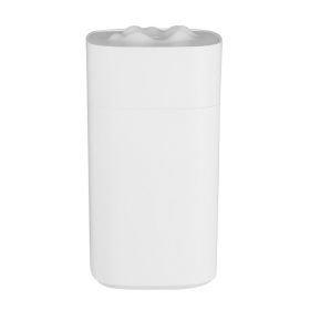 Xiaoxueshan Night Light Humidifier USB Mini Car Air Purifier (Option: Square white-USB)