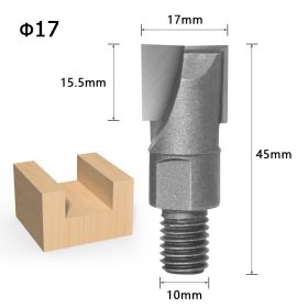 Screw thread screw bottom cleaner (Option: 10x17mm)