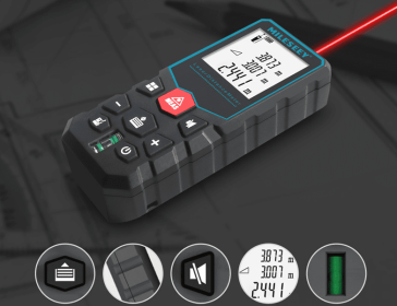 Handheld Precision Laser Rangefinder Electronic Ruler (Option: 100Meters black)