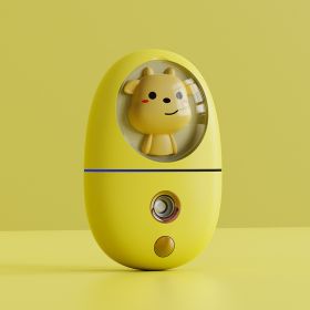 Cartoon Moisturizer USB Girls Facial Moisturizer Humidifier (Option: Calf Yellow-USB)