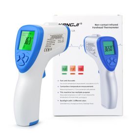 Medical grade non-contact infrared thermometer (Color: Blue)