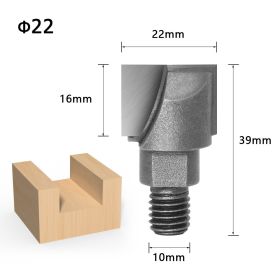 Screw thread screw bottom cleaner (Option: 10x22mm)