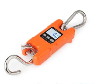 Electronic Scale Hook Scale 500KG Electronic Hook Scale Industrial Crane Scale (Color: Orange)
