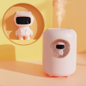 New Mini Spaceman Simple Usb Small Desktop Humidifier Diffuser (Option: Pink-USB)
