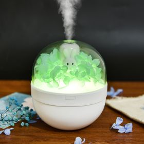 Creative Immortal Flower Aroma Diffuser Humidifier (Option: Immortal hydrangea light green-USB)