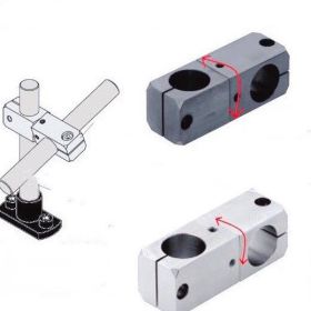 Universal cross connector 360 degree optical axis adjustment fixed part curing machine automatic painting bracket proximity switch (Option: 8x8 Same diameter)