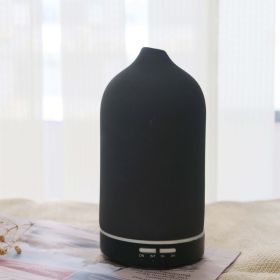 Air Humidifier Dropshipping Ceramic Aroma Diffuser 5 Colors 100ml Ultrasonic Essential Oil Diffuser (Option: AU-Black)