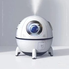 USB Astronaut Humidifier Ornaments Moisturizing Household Home Decor (Option: White-Rechargeable)