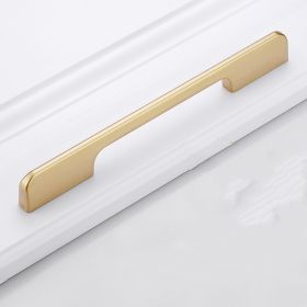 Gold Handle Closet Door Handle Drawer Cabinet Shoe Cabinet Single Hole Handle (Option: Modern style-96mm)