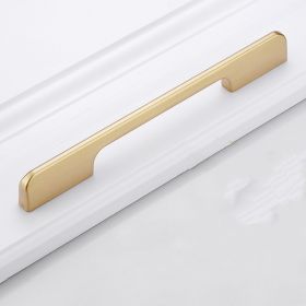 Gold Handle Closet Door Handle Drawer Cabinet Shoe Cabinet Single Hole Handle (Option: Modern style-96mm)