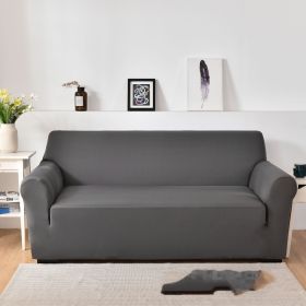 Sofa Cover All-inclusive Non-slip Sofa Slipcover Fabric Craft General (Option: Gray-Single)